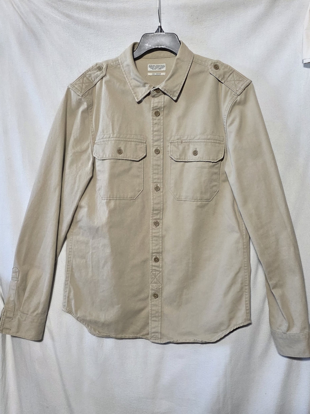 All Saints Spitalfields Men's Button Up Utility Shirt/jacket Size M